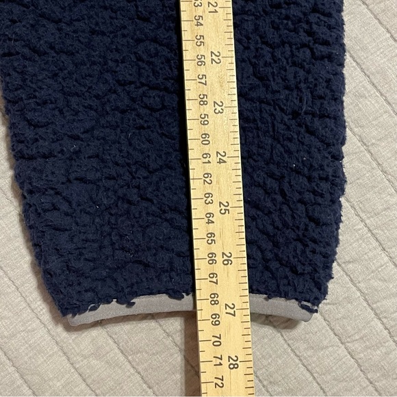 Disney World Mickey Mouse Sherpa Hoodie Zip Up Denali Jacket Adult 2XL Blue - Picture 10 of 10